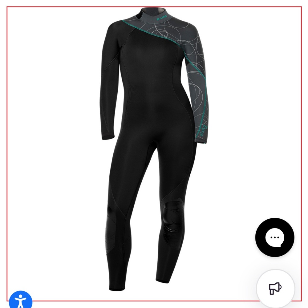 Bare Elate women’s 5mm wetsuit, size 4
